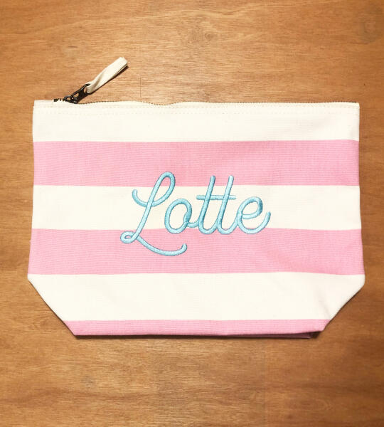 Gestreepte Toilettas